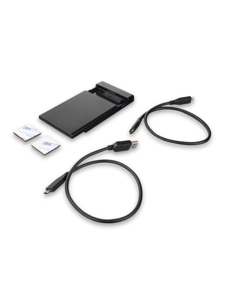 Ewent EW7072 caja para disco duro externo Carcasa de disco duro SSD Negro 2.5"