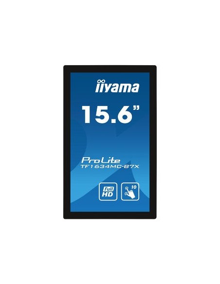 iiyama ProLite TF1634MC-B7X monitor pantalla táctil 39,6 cm (15.6") 1920 x 1080 Pixeles Multi-touch Multi-usuario Negro