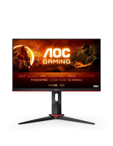 AOC 24G2U5 BK pantalla para PC 60,5 cm (23.8") 1920 x 1080 Pixeles Full HD LED Negro