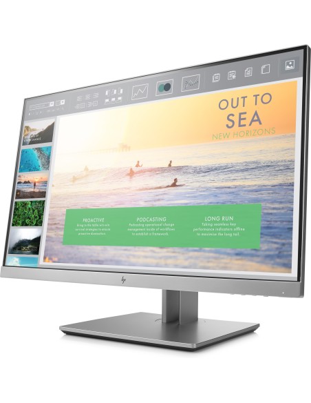 HP EliteDisplay E233 58,4 cm (23") 1920 x 1080 Pixeles Full HD LED Negro, Plata