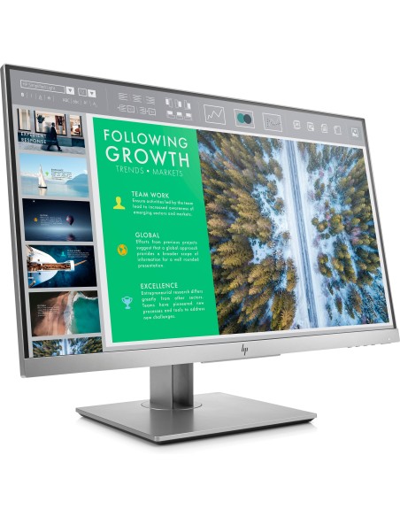 HP EliteDisplay E243 60,5 cm (23.8") 1920 x 1080 Pixeles Full HD LED Negro, Plata