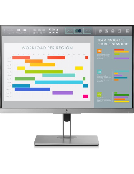 HP EliteDisplay E243i 61 cm (24") 1920 x 1200 Pixeles WUXGA LED Negro, Plata