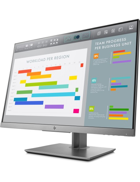 HP EliteDisplay E243i 61 cm (24") 1920 x 1200 Pixeles WUXGA LED Negro, Plata