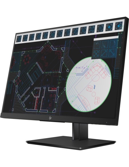 HP Z24i G2 61 cm (24") 1920 x 1200 Pixeles WUXGA LED Negro