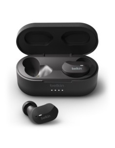 AURICULARES BELKIN SOUNDFORM NEGRO BLUETOOTH CON BASE DE CARGA