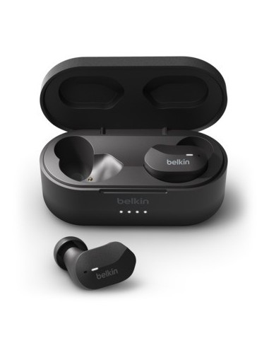 AURICULARES BELKIN SOUNDFORM NEGRO BLUETOOTH CON BASE DE CARGA