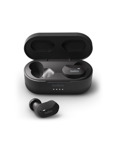 AURICULARES BELKIN SOUNDFORM NEGRO BLUETOOTH CON BASE DE CARGA