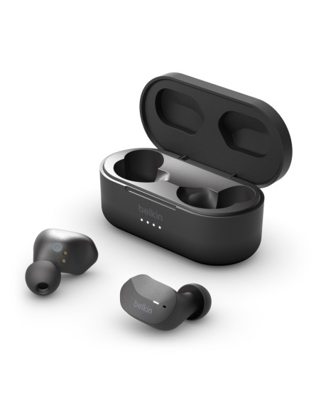 AURICULARES BELKIN SOUNDFORM NEGRO BLUETOOTH CON BASE DE CARGA