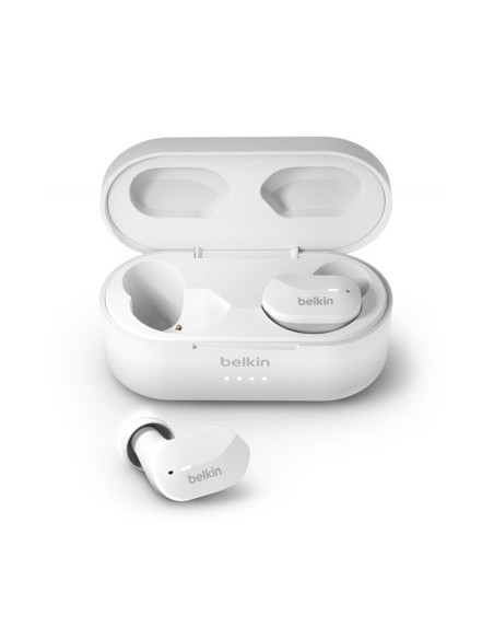 AURICULARES BELKIN SOUNDFORM BLANCO BLUETOOTH CON BASE DE CARGA