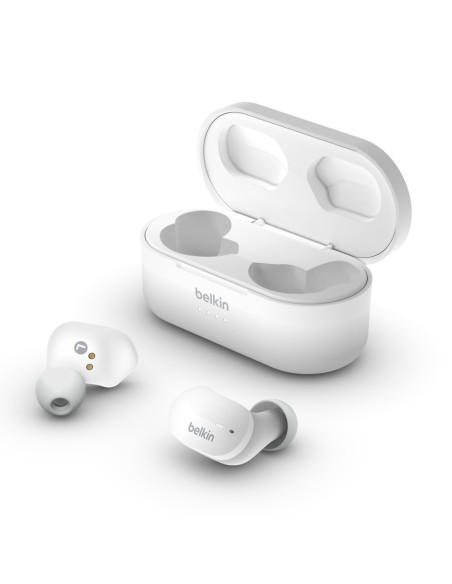 AURICULARES BELKIN SOUNDFORM BLANCO BLUETOOTH CON BASE DE CARGA