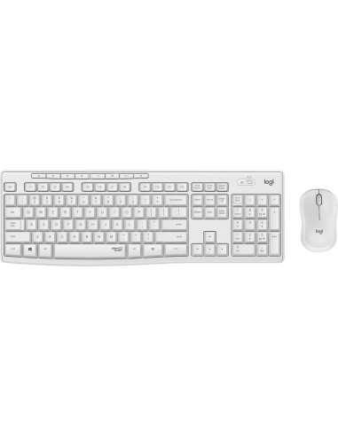 Logitech MK295 Silent Wireless Combo teclado USB QWERTZ Alemán Blanco