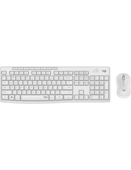 Logitech MK295 Silent Wireless Combo teclado USB QWERTZ Alemán Blanco