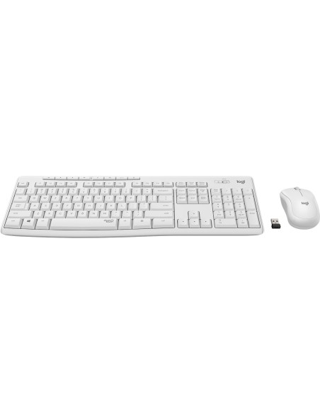 Logitech MK295 Silent Wireless Combo teclado USB QWERTZ Alemán Blanco