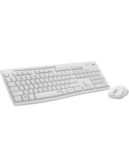 Logitech MK295 Silent Wireless Combo teclado USB QWERTZ Alemán Blanco