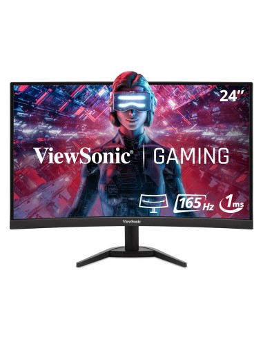 Viewsonic VX Series VX2468-PC-MHD LED display 61 cm (24") 1920 x 1080 Pixeles Full HD Negro