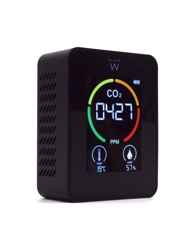 Ewent EW2420 medidor de calidad del aire Negro
