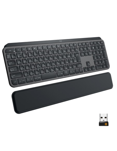 Logitech MX Keys Advanced Wireless Illuminated Keyboard teclado RF Wireless + Bluetooth QWERTY Inglés Grafito