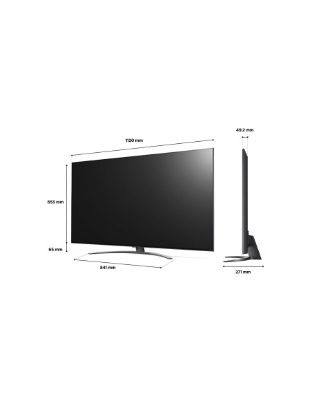 LG QNED 50QNED816QA Televisor 127 cm (50") 4K Ultra HD Smart TV Wifi Negro, Gris