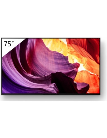 Sony FWD-75X81K pantalla de señalización 190,5 cm (75") LCD Wifi 450 cd   m² 4K Ultra HD Negro Android 10