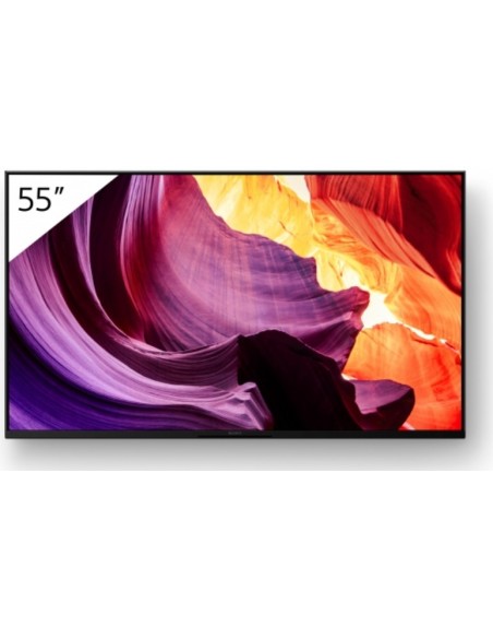 Sony FWD-55X80K pantalla de señalización 139,7 cm (55") LCD Wifi 450 cd   m² 4K Ultra HD Negro Android 10