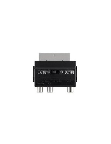 Belkin SCART MSvideo Fplus S-Video + 3xRCA Negro