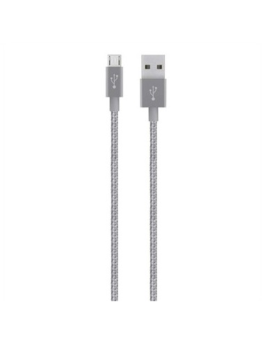 Belkin F2CU021BT04-GRY cable USB 1,2 m USB A Micro-USB A Gris