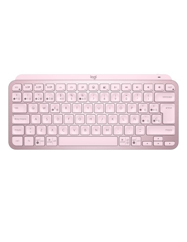 Logitech MX Keys Mini Minimalist Wireless Illuminated Keyboard teclado RF Wireless + Bluetooth Español Rosa