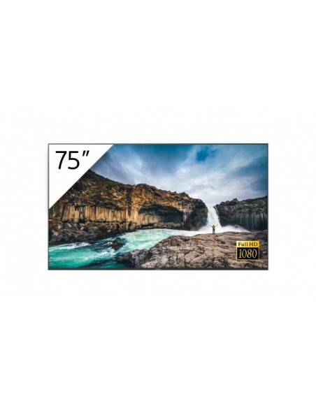 Sony FWD-75X90H pantalla de señalización Pantalla plana para señalización digital 190,5 cm (75") LCD Wifi 4K Ultra HD Negro