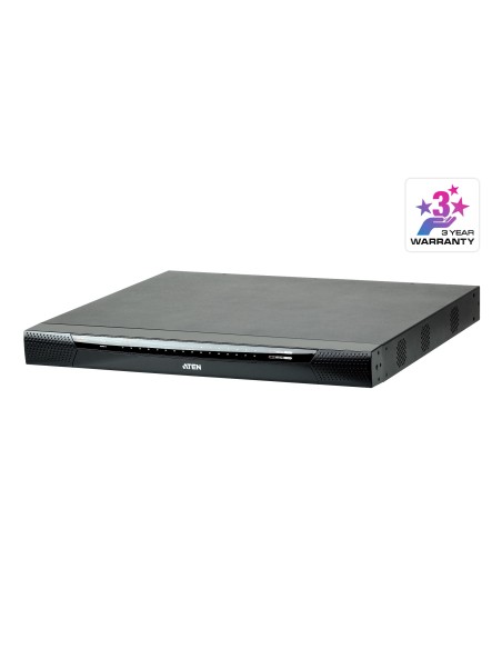 ATEN Switch KVM por IP multi-interfaz Cat 5 de 32 puertos de 1 consola local y 1 consola remota