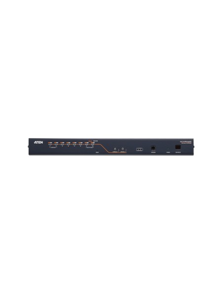 ATEN Switch KVM Cat 5 multi-interfaz de 8 puertos con 2 consolas