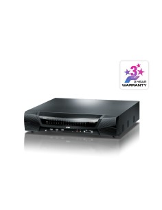 ATEN Switch KVM por IP multi-interfaz Cat 5 de 64 puertos de 1 consola local y 4 consolas remotas