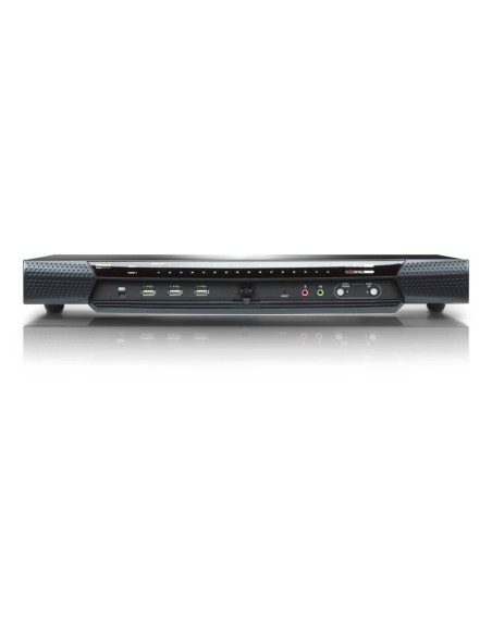 ATEN Switch KVM por IP multi-interfaz Cat 5 de 32 puertos de 1 consola local y 4 consolas remotas
