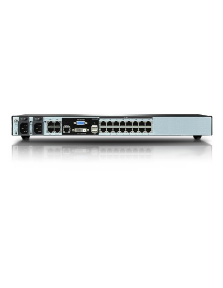 ATEN Switch KVM por IP multi-interfaz Cat 5 de 16 puertos de 1 consola local y 4 consolas remotas
