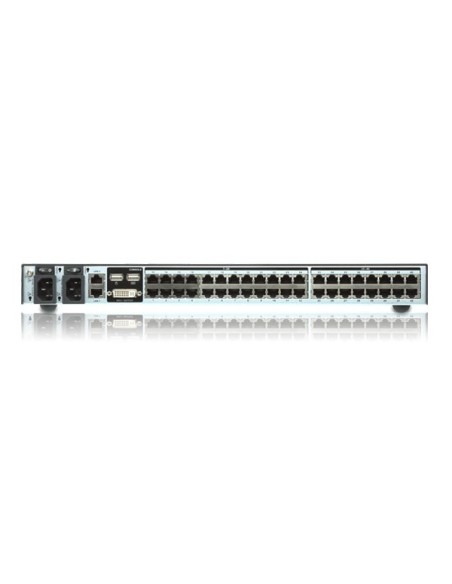 ATEN Switch KVM por IP multi-interfaz Cat 5 de 40 puertos de 1 consola local y 2 consolas remotas