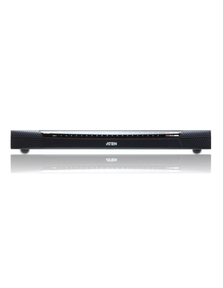 ATEN Switch KVM por IP multi-interfaz Cat 5 de 40 puertos de 1 consola local y 2 consolas remotas