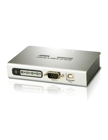 ATEN UC4854 USB 2.0 0,1125 Mbit s Negro, Plata