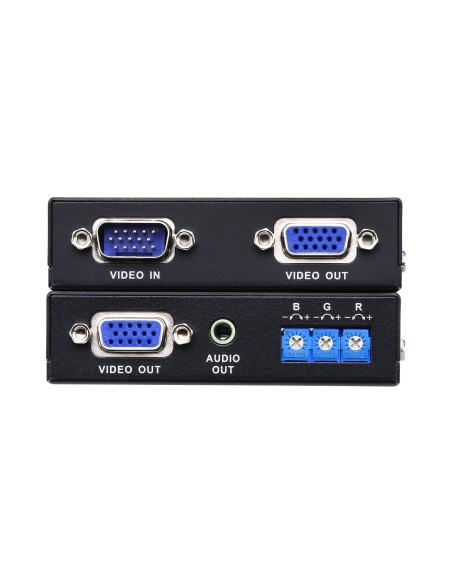 ATEN VE170Q extensor audio video Transmisor y receptor de señales AV Negro