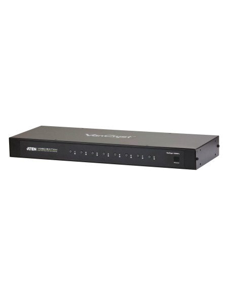 ATEN VS0801A interruptor KVM Montaje en rack Negro