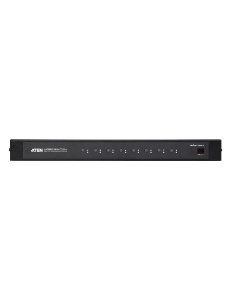 ATEN VS0801A interruptor KVM Montaje en rack Negro