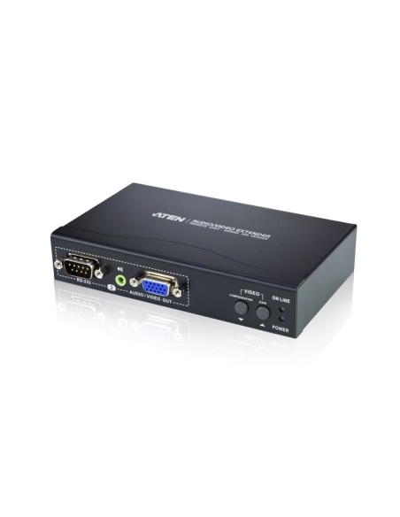 ATEN VE200R extensor audio video Receptor AV Negro
