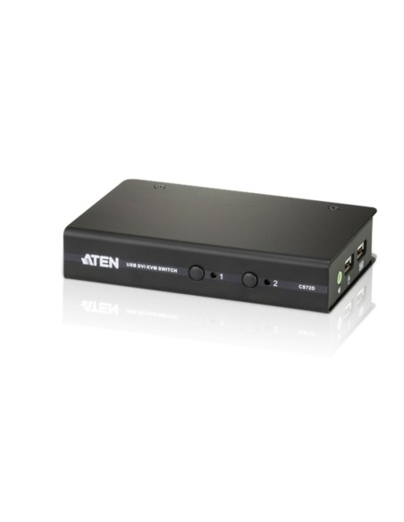 ATEN CS72D interruptor KVM Negro