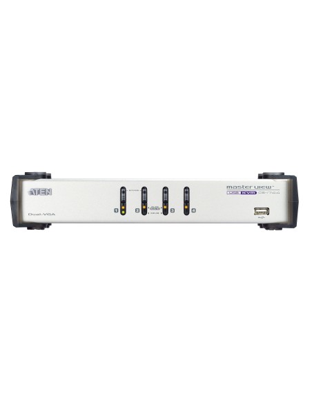 ATEN CS1744 interruptor KVM Blanco