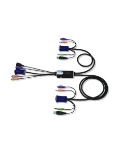 ATEN CS52A-AT interruptor KVM Negro
