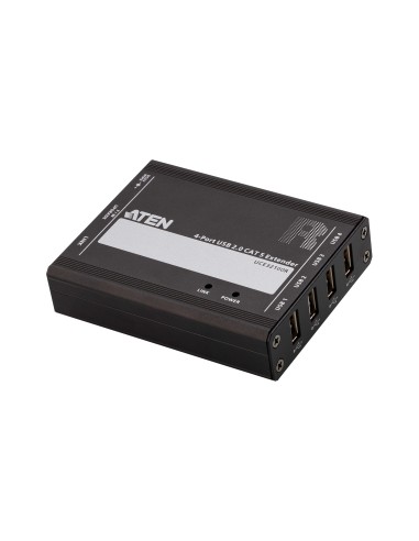 ATEN Extensor USB 2.0 por Cat 5 con hub de cuatro puertos (hasta 100 m)