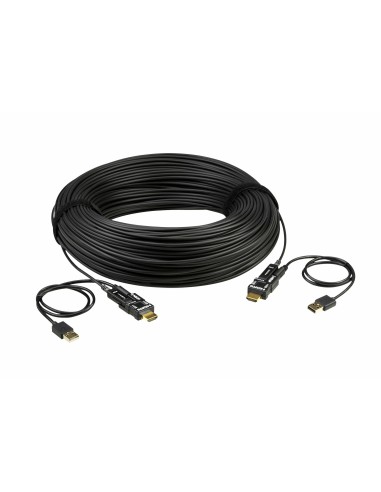 ATEN Cable óptico activo HDMI True 4K de 60 m con conector desmontable (True 4K a 60 m)