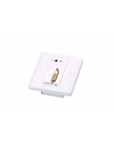 ATEN Extensor encastrable DVI Audio sobre Cat 5 con embellecedor (1920 x 1200 a 40 m)