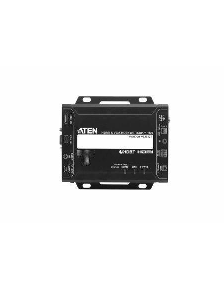 ATEN VE2812T-AT-G extensor audio video Transmisor de señales AV Negro