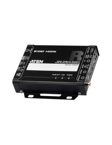 ATEN Receptor HDMI HDBaseT con desembebedor de audio (4K a 100 m) (HDBaseT Class A)