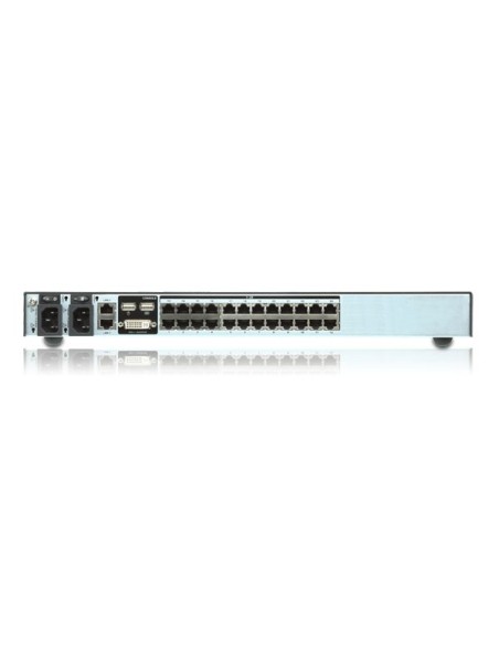ATEN Switch KVM por IP multi-interfaz Cat 5 de 24 puertos de 1 consola local y 2 consolas remotas