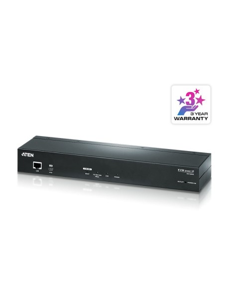 ATEN Unidad de control KVM por IP VGA de un puerto (1920 x 1200) de un puerto integrada con acceso compartido desde consolas